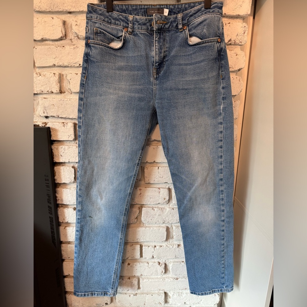 Mint Velvet Stylish Blue Straight Leg Women's Jeans